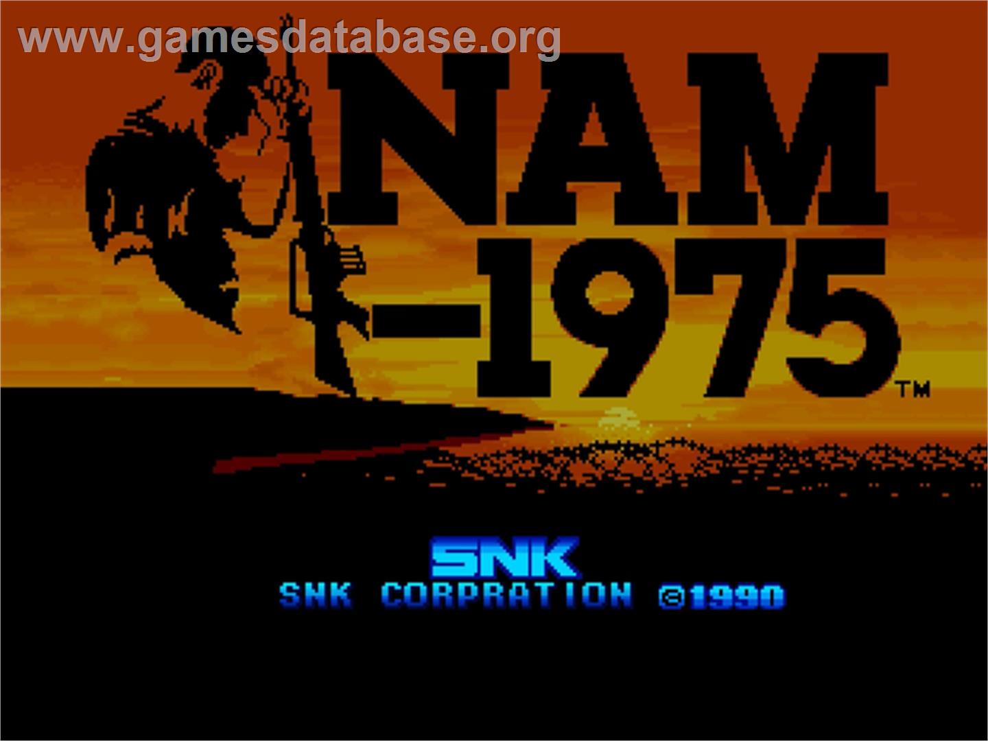 NAM-1975 - SNK Neo-Geo AES - Artwork - Title Screen