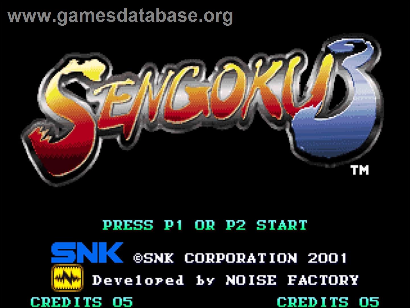 Sengoku 3 - SNK Neo-Geo AES - Artwork - Title Screen