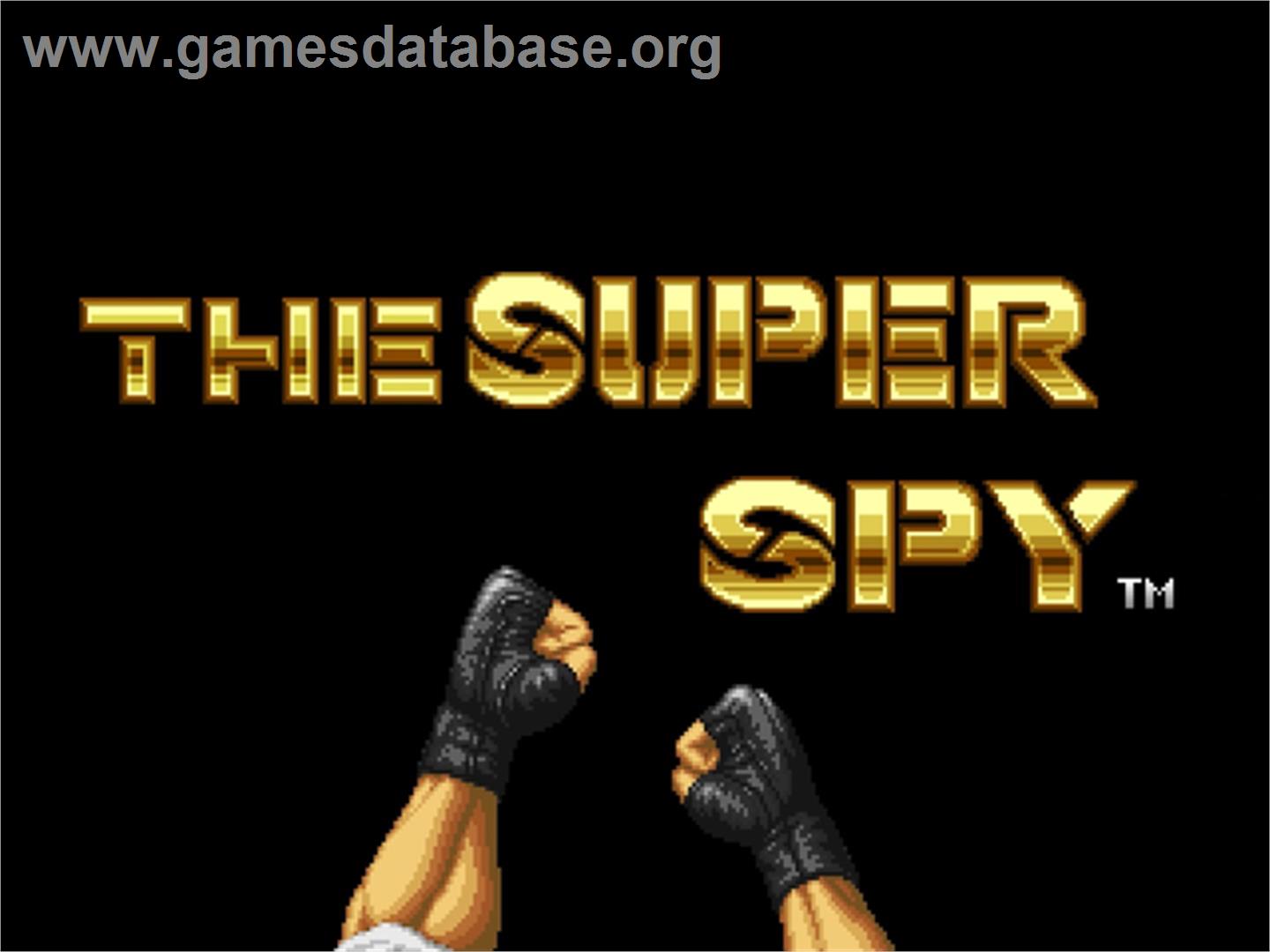 The Super Spy - SNK Neo-Geo AES - Artwork - Title Screen