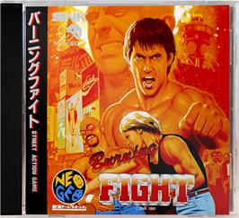 Box cover for Burning Fight on the SNK Neo-Geo CD.