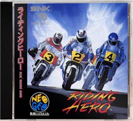 Box cover for Riding Hero on the SNK Neo-Geo CD.