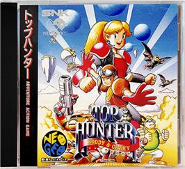 Box cover for Top Hunter: Roddy & Cathy on the SNK Neo-Geo CD.