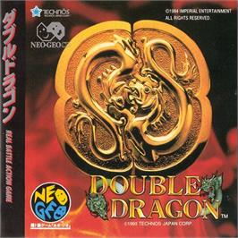 Box back cover for Double Dragon on the SNK Neo-Geo CD.