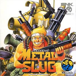 Box back cover for Metal Slug: Super Vehicle-001 on the SNK Neo-Geo CD.