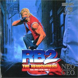 Box back cover for Real Bout Fatal Fury 2: The Newcomers on the SNK Neo-Geo CD.