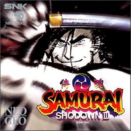 Box back cover for Samurai Shodown III: Blades of Blood on the SNK Neo-Geo CD.