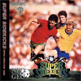 Box back cover for Super Sidekicks on the SNK Neo-Geo CD.