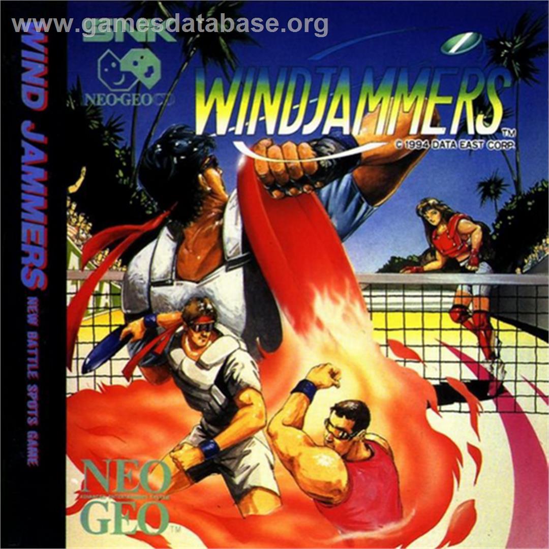 Windjammers - SNK Neo-Geo CD - Artwork - Box Back