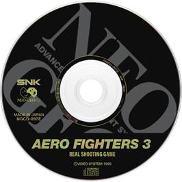 Artwork on the Disc for Aero Fighters 3 on the SNK Neo-Geo CD.