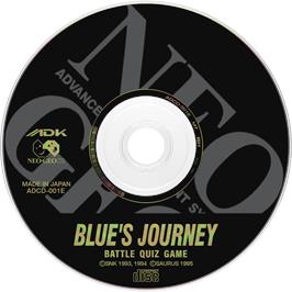 Artwork on the Disc for Blue's Journey on the SNK Neo-Geo CD.