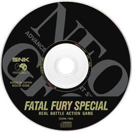 Artwork on the Disc for Fatal Fury Special on the SNK Neo-Geo CD.