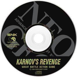 Artwork on the Disc for Karnov's Revenge on the SNK Neo-Geo CD.