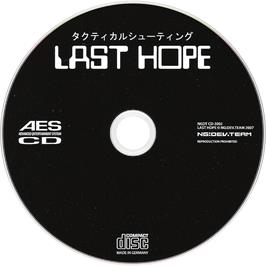 Artwork on the Disc for Last Hope on the SNK Neo-Geo CD.