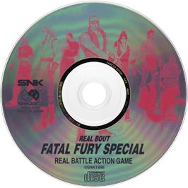 Artwork on the Disc for Real Bout Fatal Fury Special on the SNK Neo-Geo CD.