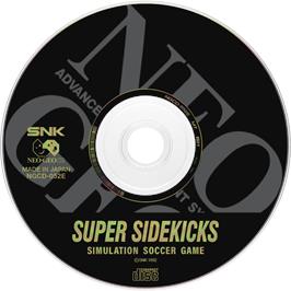 Artwork on the Disc for Super Sidekicks on the SNK Neo-Geo CD.