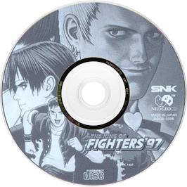 Artwork on the Disc for The King of Fighters '97 on the SNK Neo-Geo CD.