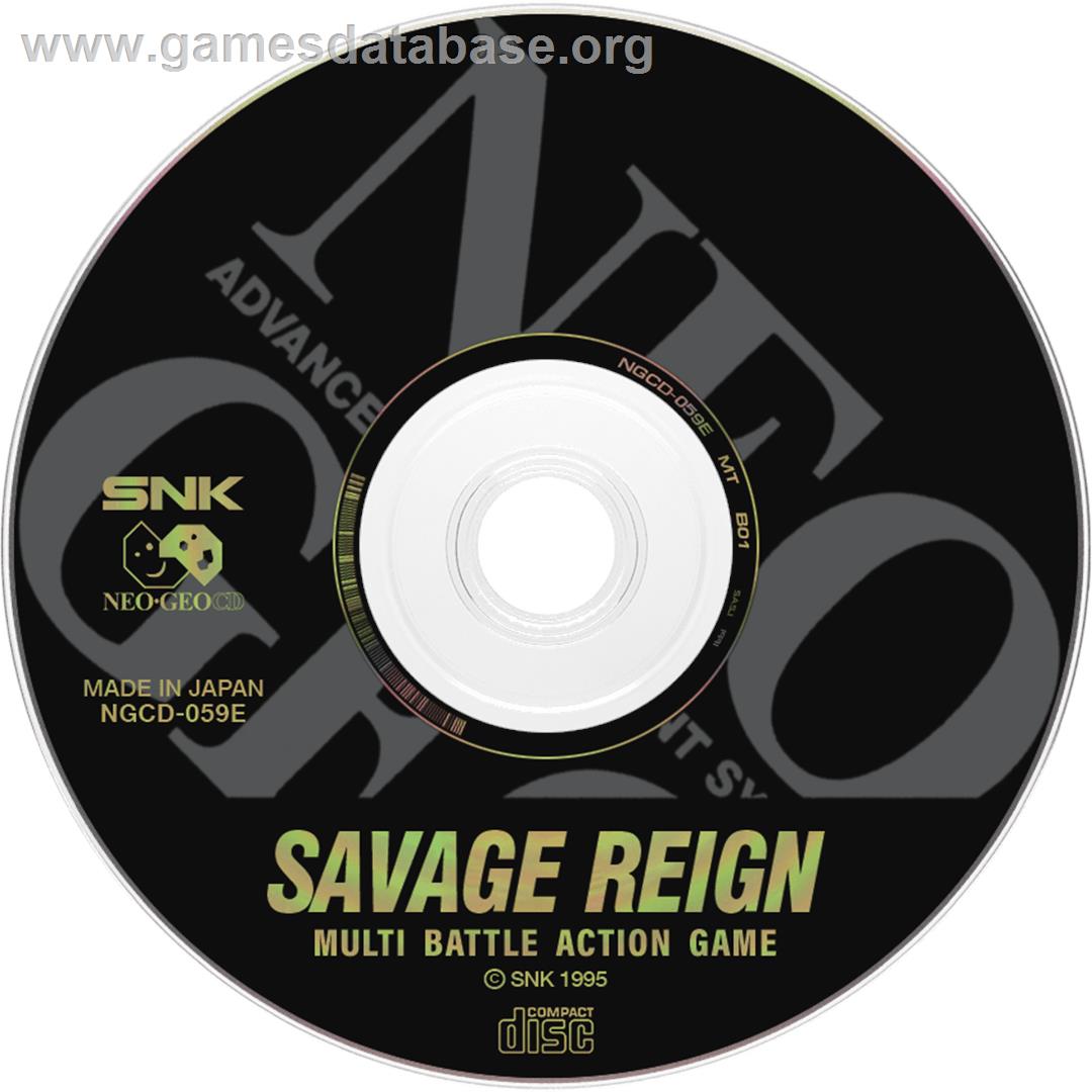 Savage Reign - SNK Neo-Geo CD - Artwork - Disc