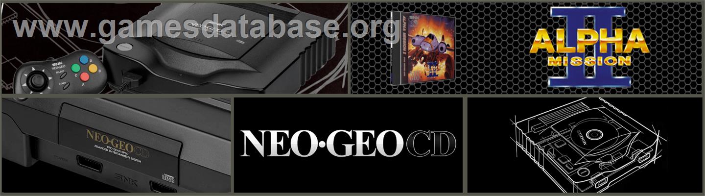 Alpha Mission II - SNK Neo-Geo CD - Artwork - Marquee