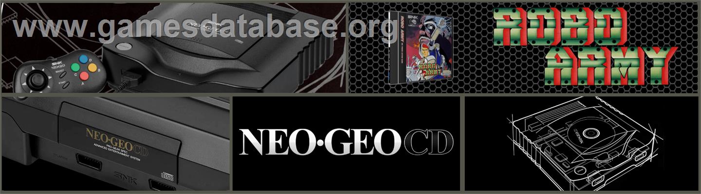 Robo Army - SNK Neo-Geo CD - Artwork - Marquee
