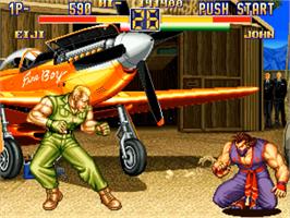 In game image of Art of Fighting 2 on the SNK Neo-Geo CD.