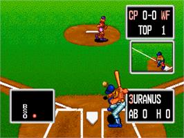 In game image of Baseball Stars Professional on the SNK Neo-Geo CD.