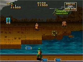 In game image of NAM-1975 on the SNK Neo-Geo CD.