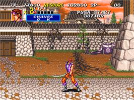 In game image of Sengoku 2 on the SNK Neo-Geo CD.
