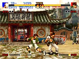In game image of The King of Fighters '94 on the SNK Neo-Geo CD.