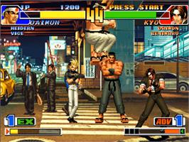In game image of The King of Fighters '98: Dream Match Never Ends on the SNK Neo-Geo CD.