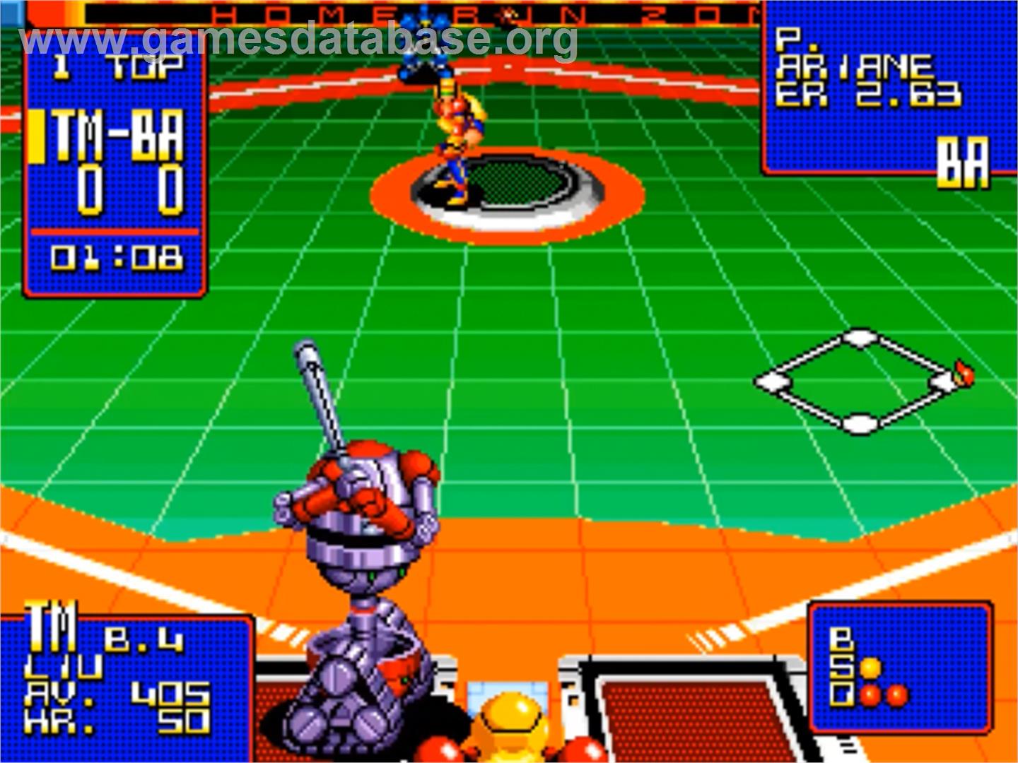Super Baseball 2020 - SNK Neo-Geo CD - Artwork - In Game