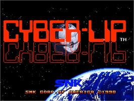 Title screen of Cyber-Lip on the SNK Neo-Geo CD.