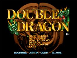 Title screen of Double Dragon on the SNK Neo-Geo CD.