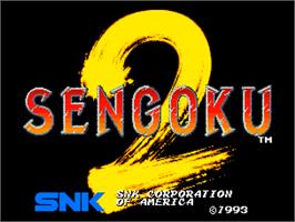 Title screen of Sengoku 2 on the SNK Neo-Geo CD.