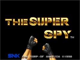Title screen of The Super Spy on the SNK Neo-Geo CD.