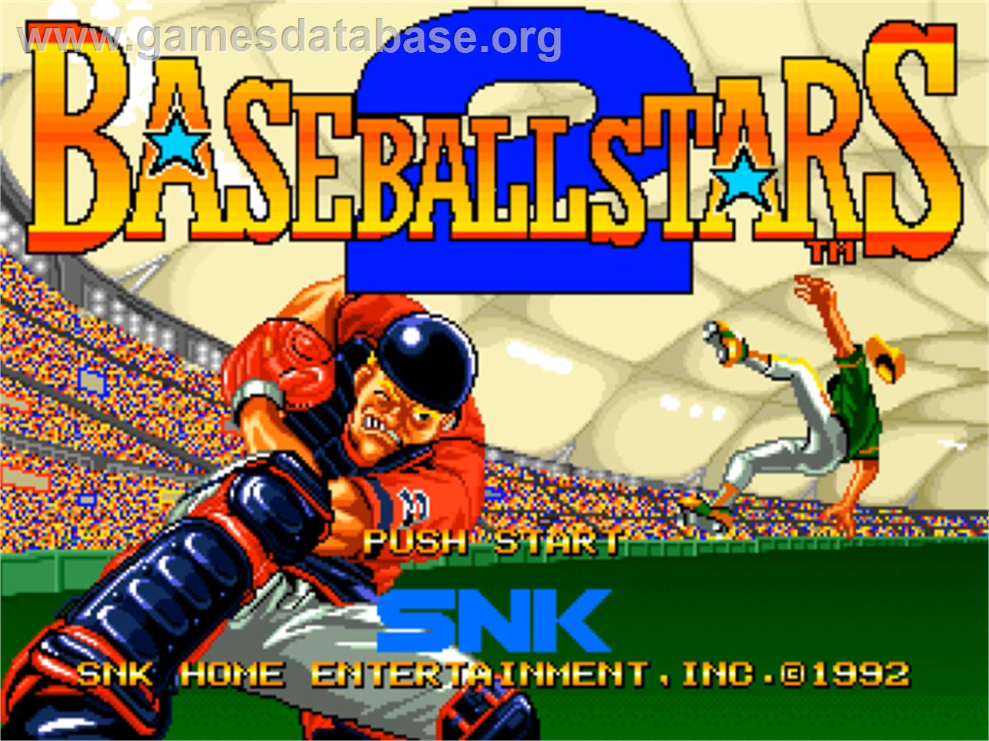 Baseball Stars 2 - SNK Neo-Geo CD - Artwork - Title Screen
