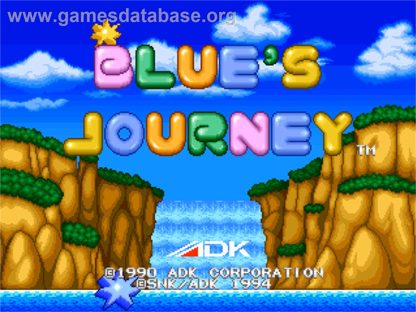 Blue's Journey - SNK Neo-Geo CD - Artwork - Title Screen