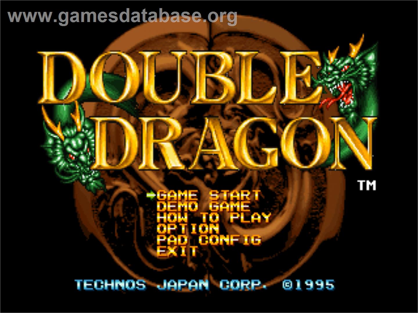 Double Dragon - SNK Neo-Geo CD - Artwork - Title Screen