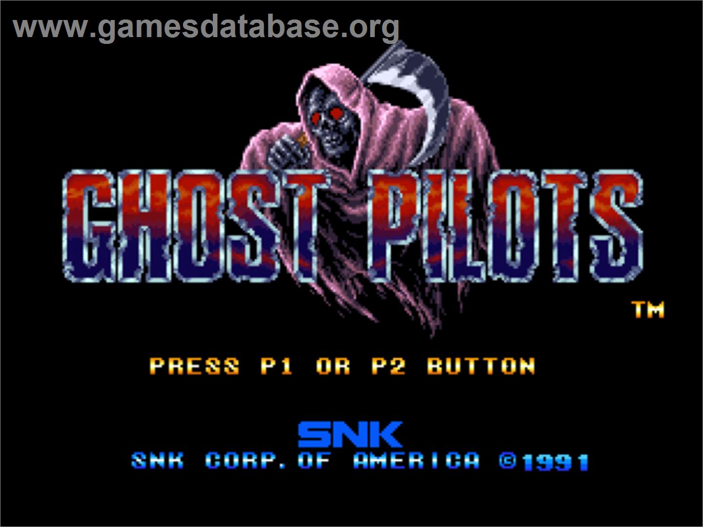 Ghost Pilots - SNK Neo-Geo CD - Artwork - Title Screen