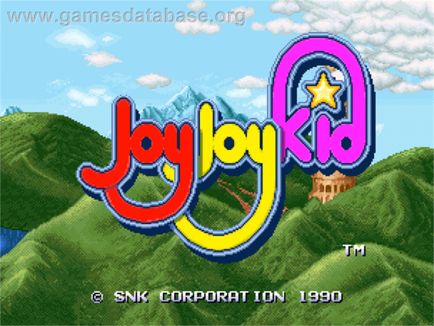 Joy Joy Kid - SNK Neo-Geo CD - Artwork - Title Screen