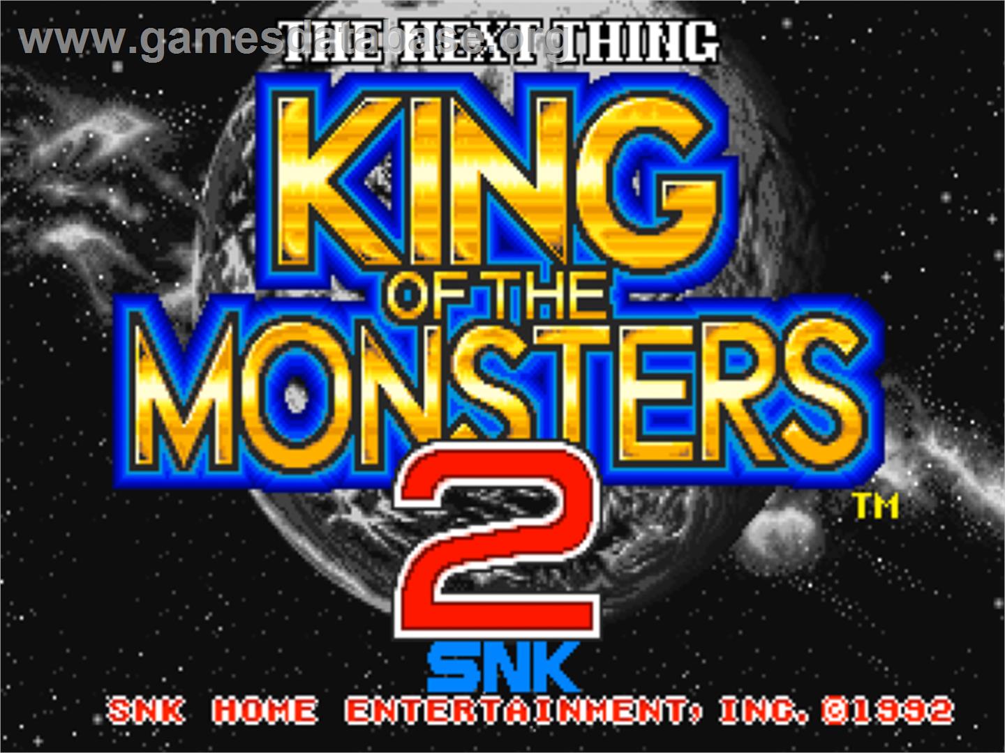 King of the Monsters 2: The Next Thing - SNK Neo-Geo CD - Artwork - Title Screen
