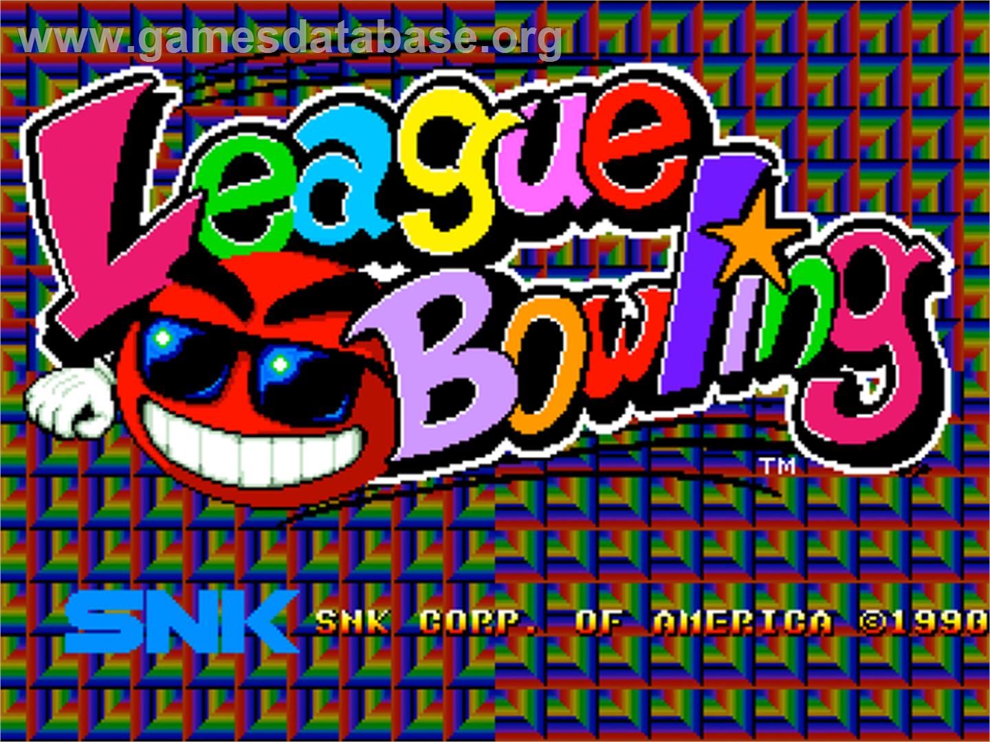 League Bowling - SNK Neo-Geo CD - Artwork - Title Screen