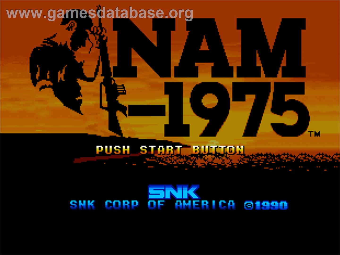 NAM-1975 - SNK Neo-Geo CD - Artwork - Title Screen