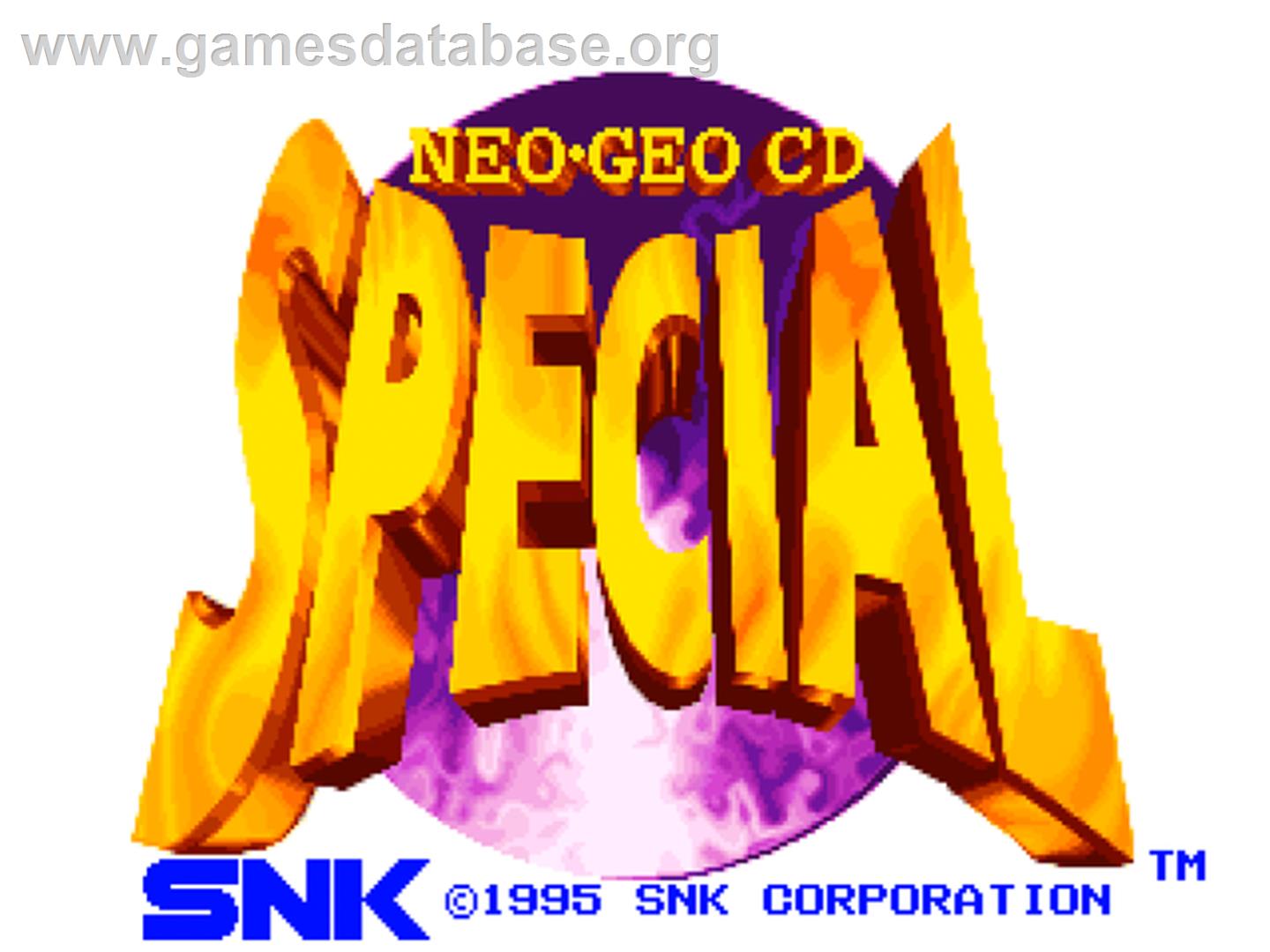 Neo Geo CD Special - SNK Neo-Geo CD - Artwork - Title Screen