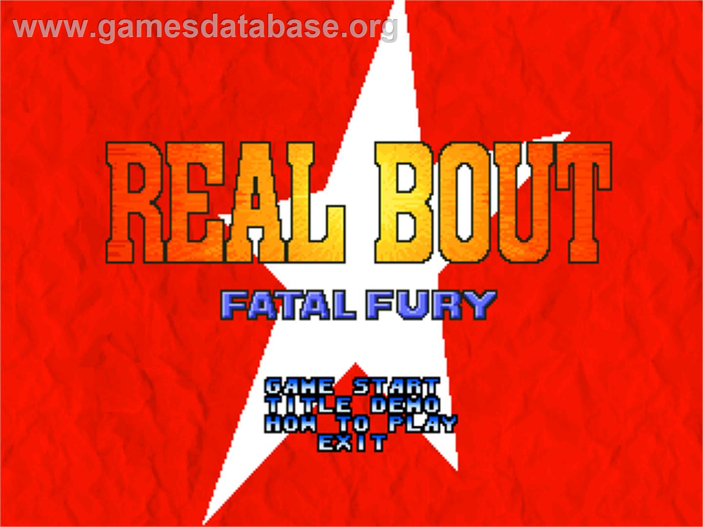 Real Bout Fatal Fury - SNK Neo-Geo CD - Artwork - Title Screen