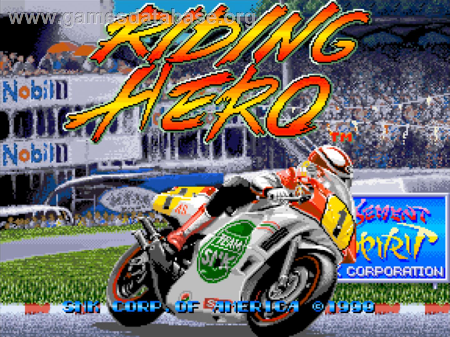 Riding Hero - SNK Neo-Geo CD - Artwork - Title Screen