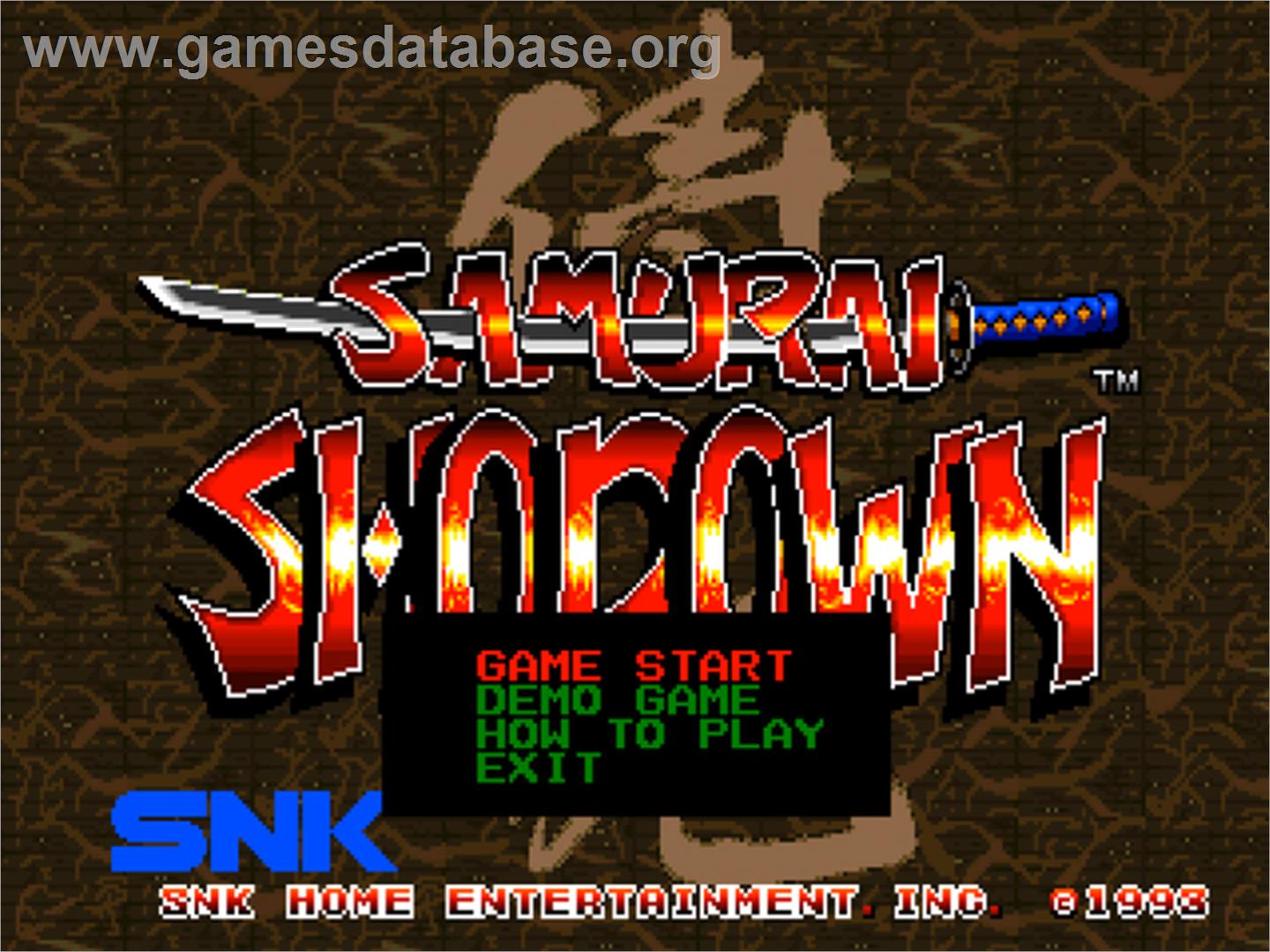 Samurai Shodown - SNK Neo-Geo CD - Artwork - Title Screen