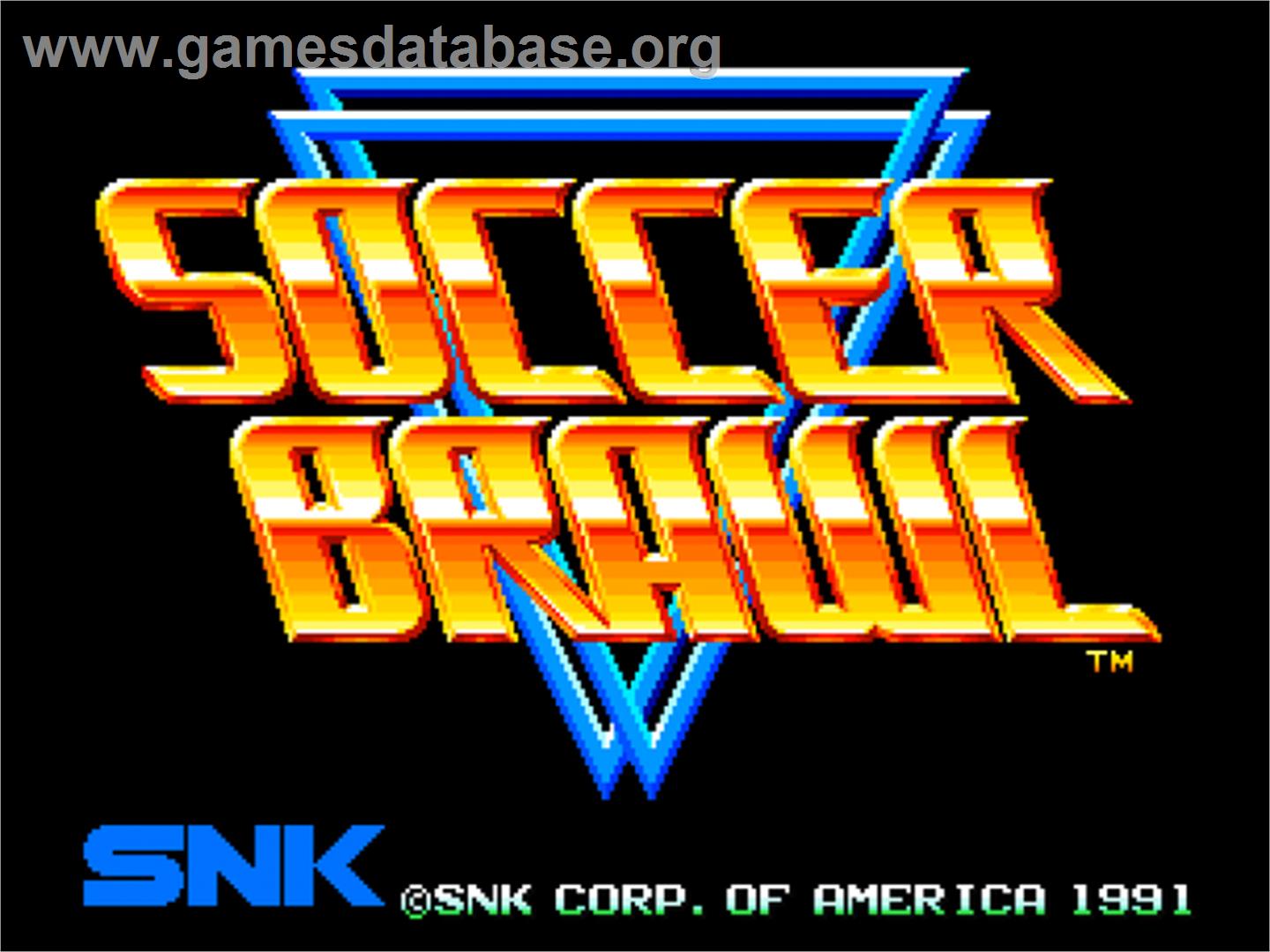 Soccer Brawl - SNK Neo-Geo CD - Artwork - Title Screen