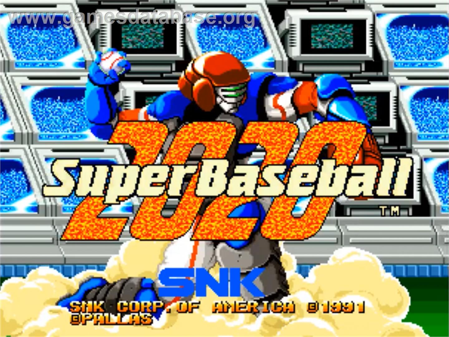 Super Baseball 2020 - SNK Neo-Geo CD - Artwork - Title Screen