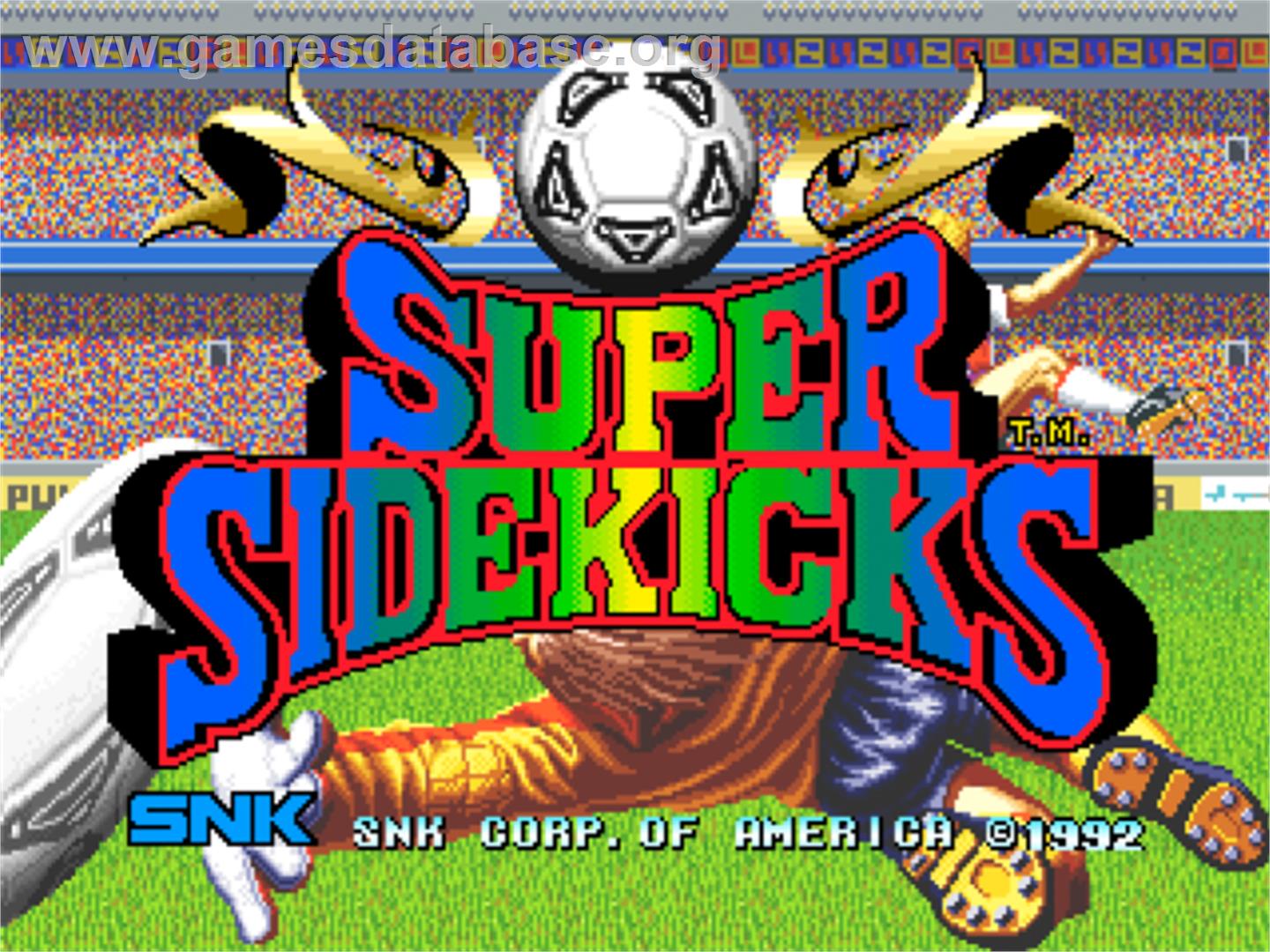 Super Sidekicks - SNK Neo-Geo CD - Artwork - Title Screen