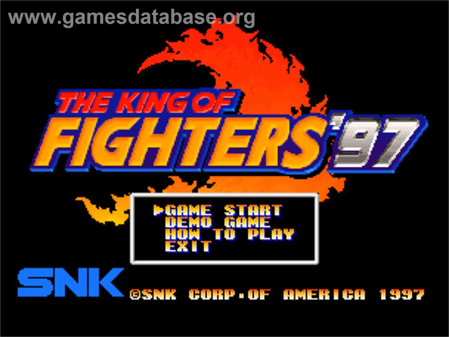 The King of Fighters '97 - SNK Neo-Geo CD - Artwork - Title Screen
